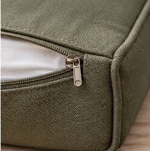 Replacement outdoor cover with clean piping, corner and zip
