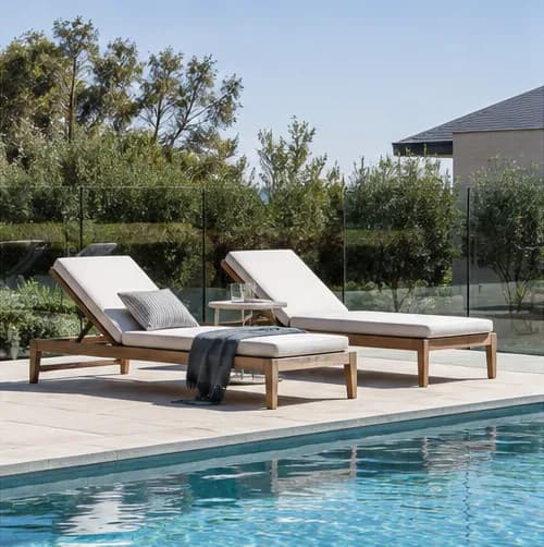 Existing poolside furniture suitable for cushion assessment