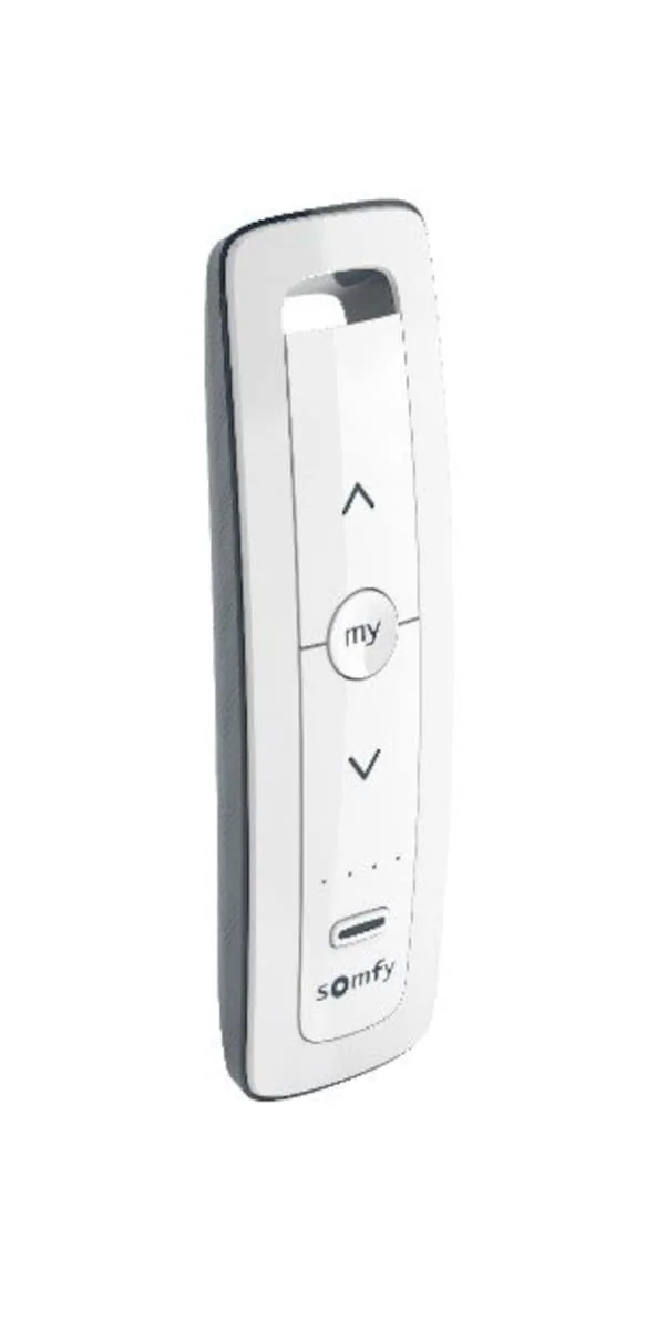 Supplier reference photograph of a hand-held multi-channel blind remote