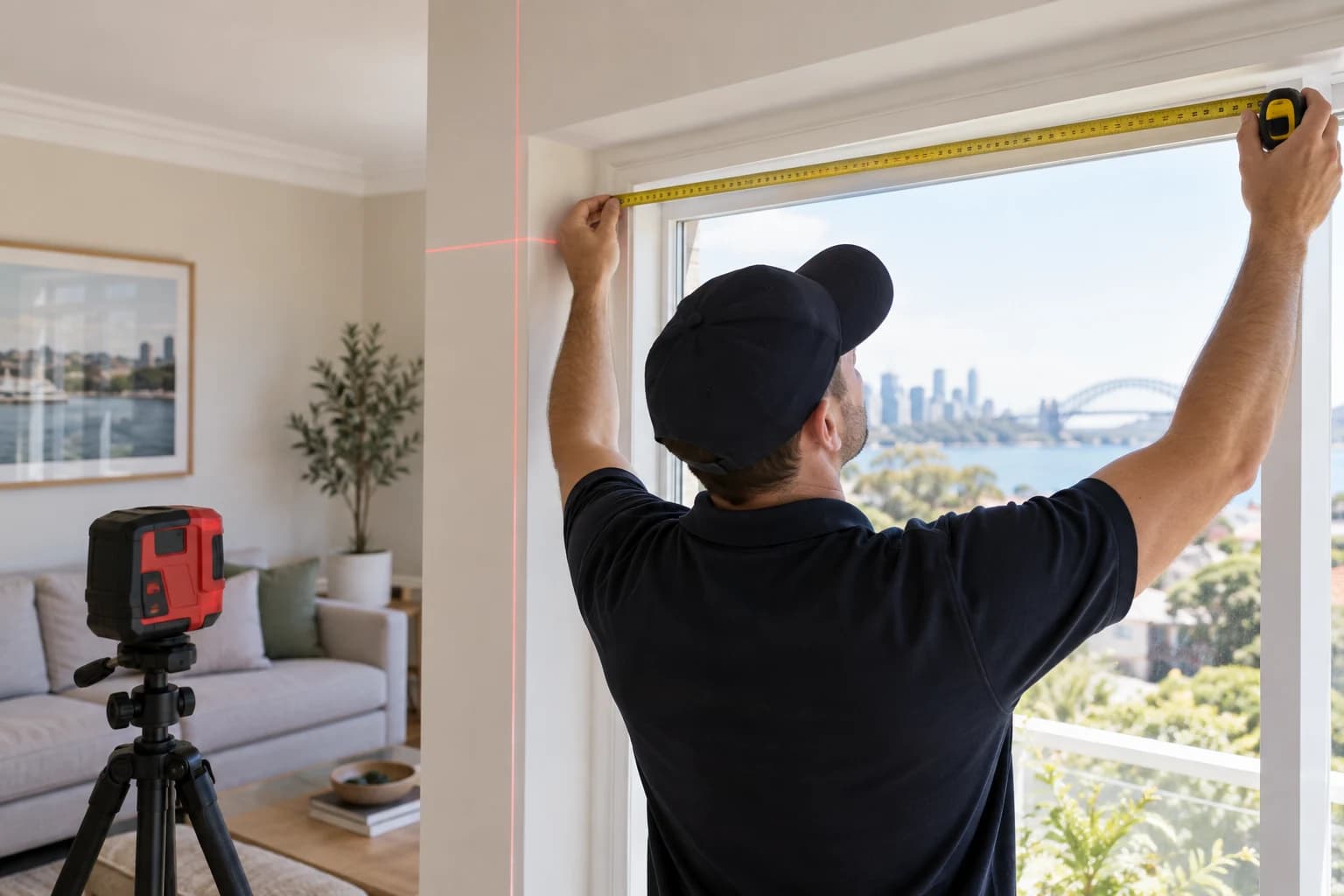 Measure window furnishing detail